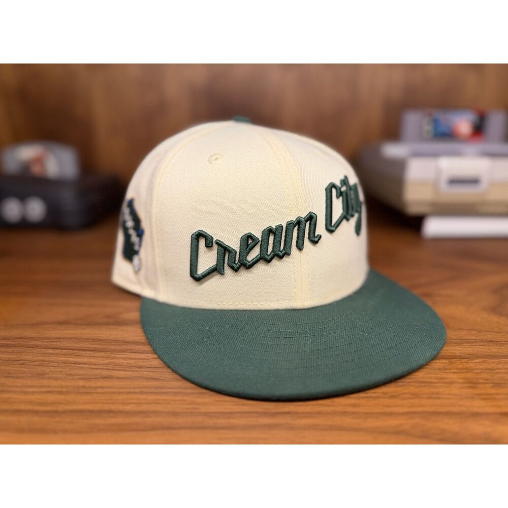 2019 Milwaukee Bucks Cream City New Era 9Fifty Snapback Adjustable CREAM Color